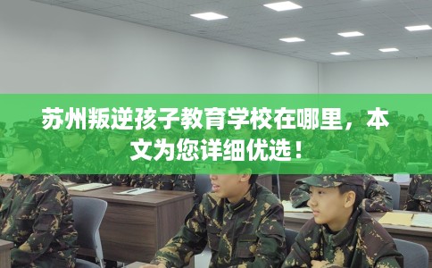 苏州叛逆孩子教育学校在哪里，本文为您详细优选！
