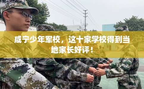 咸宁少年军校，这十家学校得到当地家长好评！