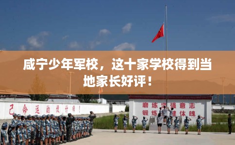 咸宁少年军校，这十家学校得到当地家长好评！