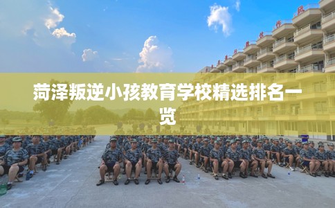 菏泽叛逆小孩教育学校精选排名一览