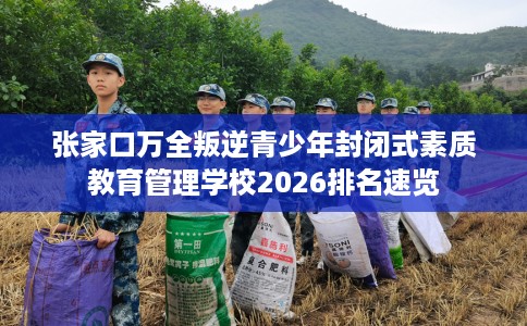 张家口万全叛逆青少年封闭式素质教育管理学校2026排名速览