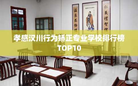 孝感汉川行为矫正专业学校排行榜TOP10
