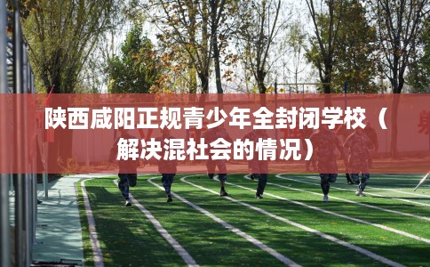 陕西咸阳正规青少年全封闭学校（解决混社会的情况）