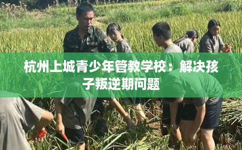 杭州上城青少年管教学校：解决孩子叛逆期问题