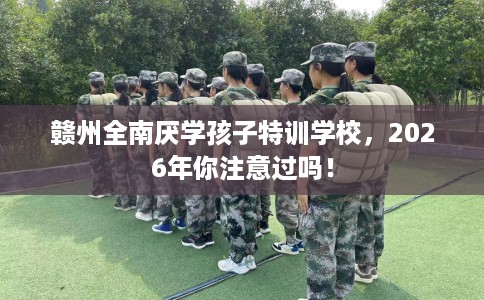 赣州全南厌学孩子特训学校，2026年你注意过吗！