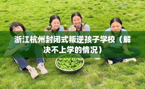 浙江杭州封闭式叛逆孩子学校（解决不上学的情况）