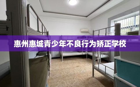 惠州惠城青少年不良行为矫正学校