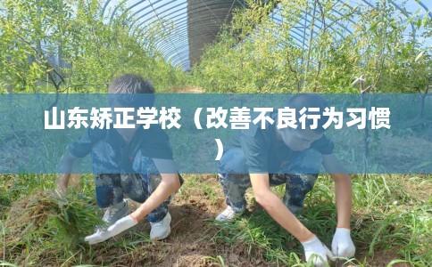 山东矫正学校（改善不良行为习惯）