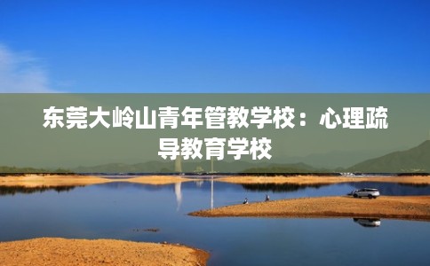 东莞大岭山青年管教学校：心理疏导教育学校