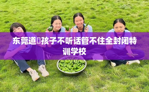 东莞道滘孩子不听话管不住全封闭特训学校