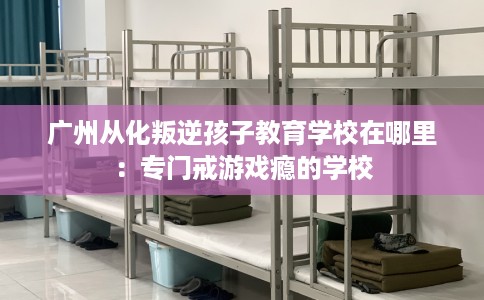 广州从化叛逆孩子教育学校在哪里：专门戒游戏瘾的学校
