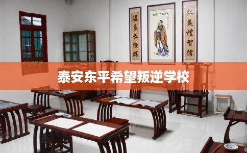 泰安东平希望叛逆学校