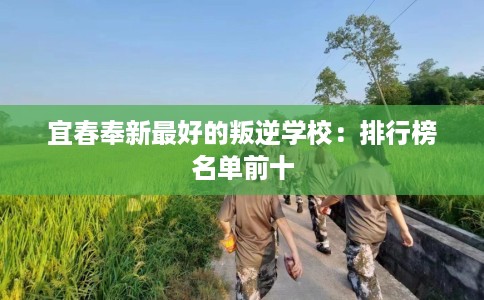 宜春奉新最好的叛逆学校：排行榜名单前十