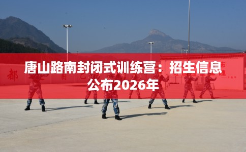 唐山路南封闭式训练营：招生信息公布2026年
