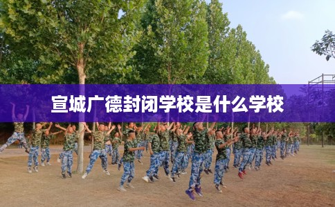宣城广德封闭学校是什么学校