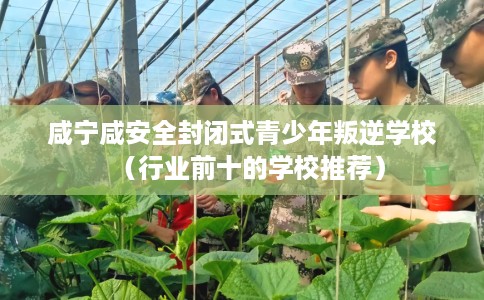 咸宁咸安全封闭式青少年叛逆学校（行业前十的学校推荐）