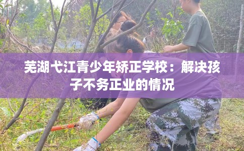 芜湖弋江青少年矫正学校：解决孩子不务正业的情况