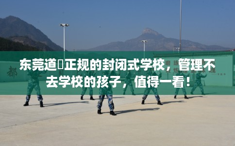 东莞道滘正规的封闭式学校，管理不去学校的孩子，值得一看！