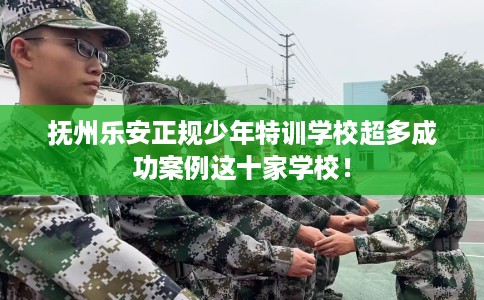 抚州乐安正规少年特训学校超多成功案例这十家学校！