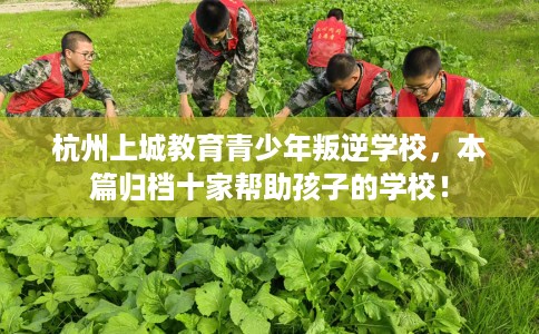 杭州上城教育青少年叛逆学校，本篇归档十家帮助孩子的学校！