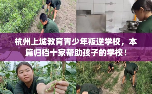 杭州上城教育青少年叛逆学校，本篇归档十家帮助孩子的学校！