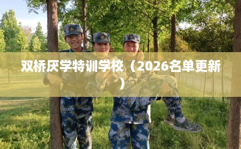 双桥厌学特训学校（2026名单更新）
