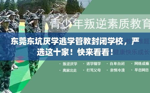 东莞东坑厌学逃学管教封闭学校，严选这十家！快来看看！