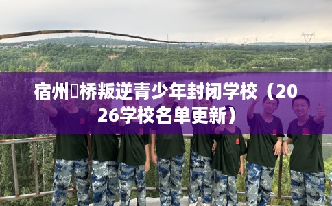 宿州埇桥叛逆青少年封闭学校（2026学校名单更新）