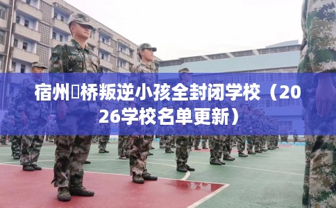 宿州埇桥叛逆小孩全封闭学校（2026学校名单更新）