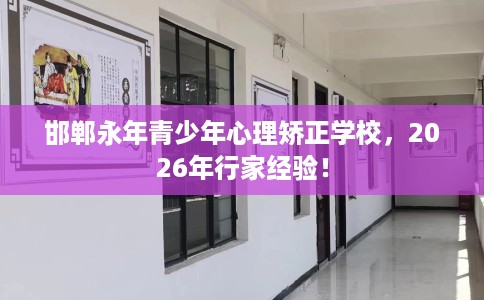 邯郸永年青少年心理矫正学校，2026年行家经验！