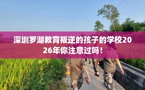深圳罗湖教育叛逆的孩子的学校2026年你注意过吗！