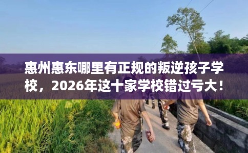 惠州惠东哪里有正规的叛逆孩子学校，2026年这十家学校错过亏大！