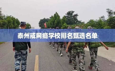 泰州戒网瘾学校排名甄选名单