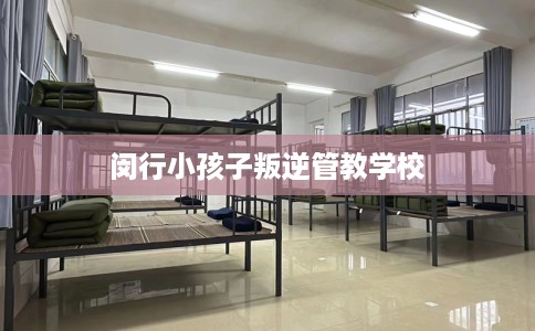 闵行小孩子叛逆管教学校