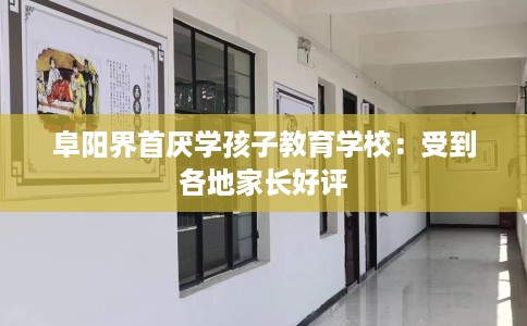 阜阳界首厌学孩子教育学校：受到各地家长好评
