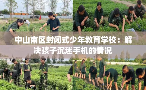 中山南区封闭式少年教育学校：解决孩子沉迷手机的情况