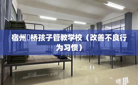 宿州埇桥孩子管教学校（改善不良行为习惯）