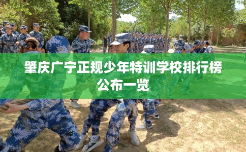 肇庆广宁正规少年特训学校排行榜公布一览
