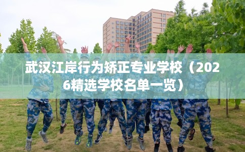 武汉江岸行为矫正专业学校（2026精选学校名单一览）