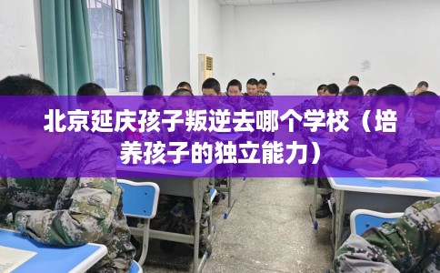 北京延庆孩子叛逆去哪个学校（培养孩子的独立能力）