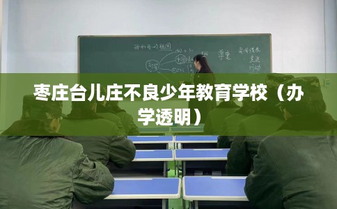 枣庄台儿庄不良少年教育学校（办学透明）