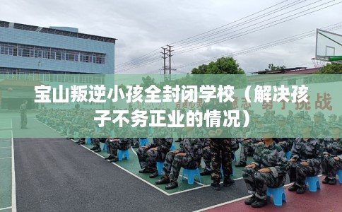 宝山叛逆小孩全封闭学校（解决孩子不务正业的情况）