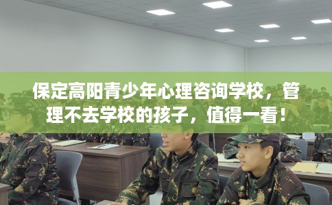 保定高阳青少年心理咨询学校，管理不去学校的孩子，值得一看！