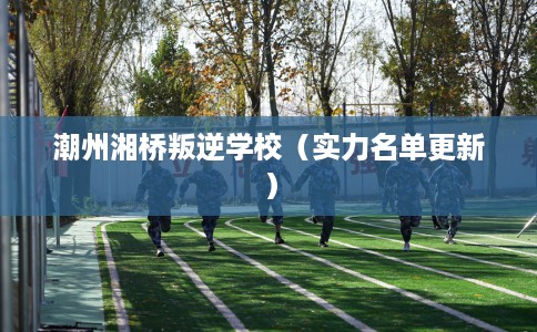 潮州湘桥叛逆学校（实力名单更新）