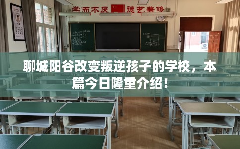 聊城阳谷改变叛逆孩子的学校，本篇今日隆重介绍！