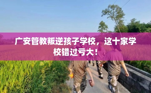 广安管教叛逆孩子学校，这十家学校错过亏大！