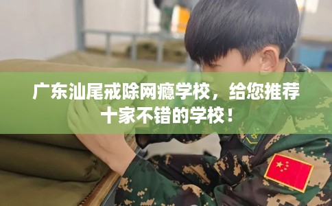 广东汕尾戒除网瘾学校，给您推荐十家不错的学校！