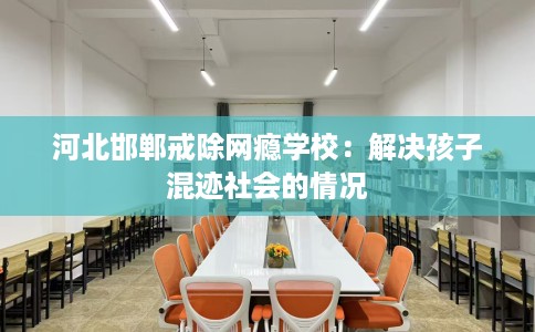 河北邯郸戒除网瘾学校：解决孩子混迹社会的情况