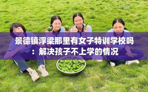 景德镇浮梁那里有女子特训学校吗：解决孩子不上学的情况