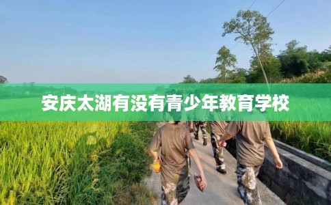 安庆太湖有没有青少年教育学校